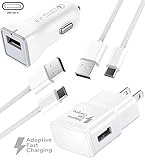 Google Pixel and Google Pixel XL Adaptive Fast Charger Type-C USB 2.0 Cable Kit by Ixir - {Wall Charger + Car Charger + 2 Type-C Cable} True Digital Adaptive Fast Charging