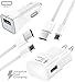 Google Pixel and Google Pixel XL Adaptive Fast Charger Type-C USB 2.0 Cable Kit by Ixir - {Wall Charger + Car Charger + 2 Type-C Cable} True Digital Adaptive Fast Charging