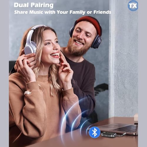 Zyler Bluetooth 5.4 (Latest Version) Transmitter and Receiver, 2-in-1 Wireless Adapter for Airplane Travel: Connect 2 Airpods/Headphones to In-Flight Entertainment, TV, Car Stereo via 3.5mm AUX Jack