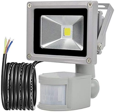 GLW 10W Foco LED con Sensor Movimiento,blanco frío 6000K,240V ...