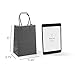 GSSUSA Paper Gift Bags 5.25x3.75x8 50 Pcs, Black Paper Bags with Handles Bulk, Craft Bags for Small Business, Sturdy Kraft Paper Bags, Retail Shopping Bags, Party Favor Bags, Birthday Gift Bags