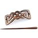 Evolatree Natural Hair Barrettes for Women and Men - Handmade Wood Barrette Hair Pin - Unique Wooden Hair Styling Accessories - 4