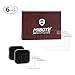 [6 Pack] Tempered-Glass Screen Protector for GoPro Hero 5 Black (2-Pack) & Lens protector (2-Pack) & Lens Cap Cover (2-Pack) By Mibote