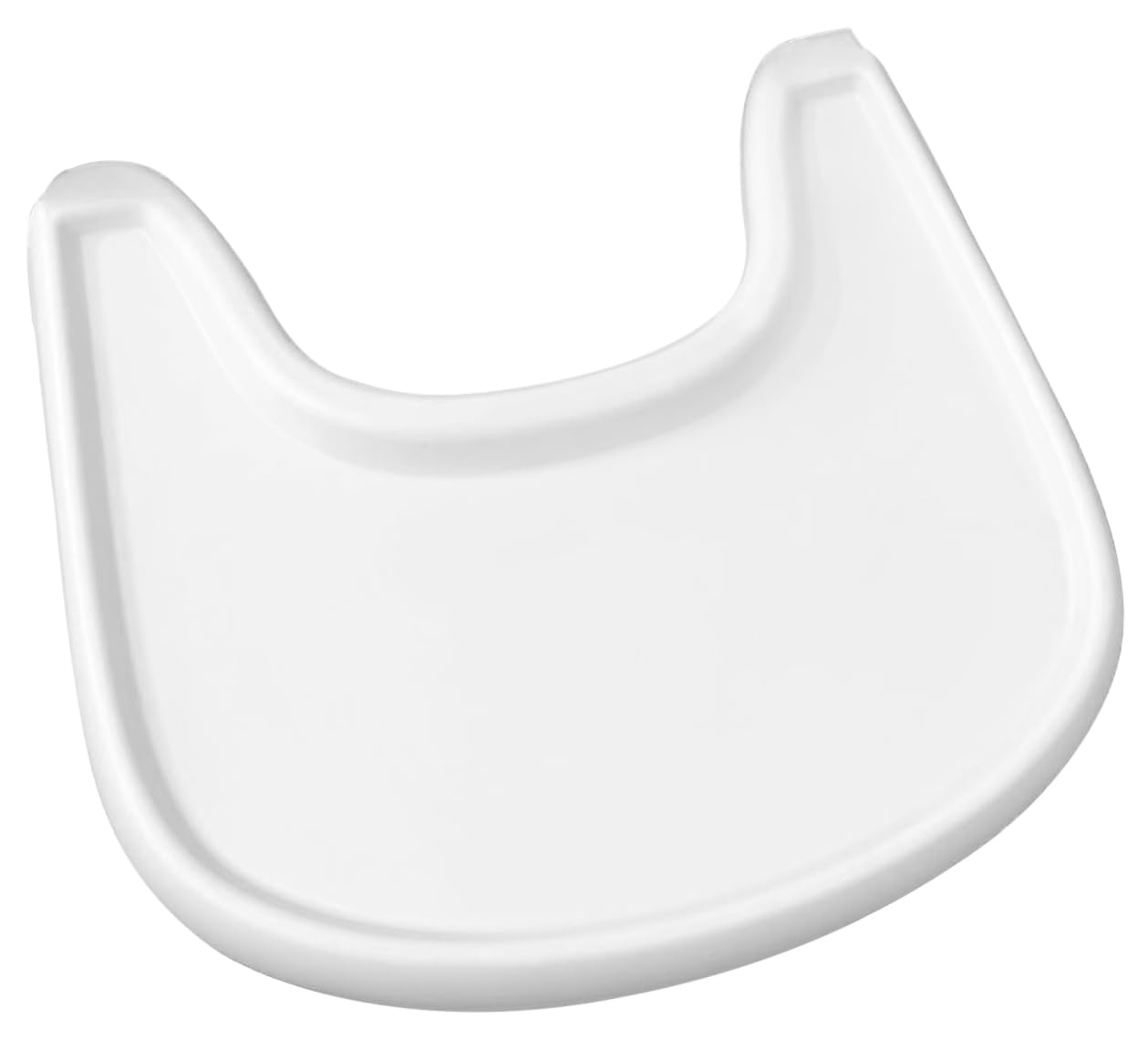 Tray Compatible with Stokke Tripp Trapp Chair, Ergonomic Curved Design, 100% BPA Free, Convenient to Use and Clean, Suitable for Babies 6-36 Months - White