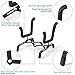 lotmusic Ukulele Violin Stand Holder Foldable for Soprano Concert Tenor Ukelele 4/4 3/4 2/4 1/4 Violin Metal Black From Kmise