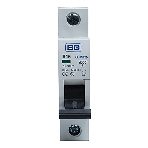 BG CUMB16 - British General 16A 16 Amp SP MCB Miniature Circuit Breaker Fuse