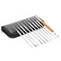 BEAJADE Professional Dental Hygiene Toolkit (10 sets) Dental Care Dental Carving Tools Dental Technician Wax Toolkit (Oral tools (10 sets))