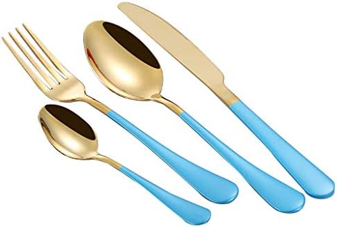 AIUSD 4PCS Set Stainless Steel Upscale Dinnerware Flatware Cutlery Fork Spoon