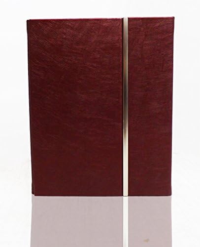 8 X 10", Red Wine, 10 Pages (20 Sides), Overlapping Style w/Magnetic Flap