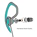 Running Headphones Over Ear Sport Earphones with MIc HD Stereo Sweatproof Earbuds with Bass for Gym Sports Workout Headsets(blue)