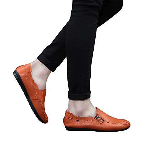 JSPOYOU-Mens-PU-Leather-Handsewn-Boat-Shoe