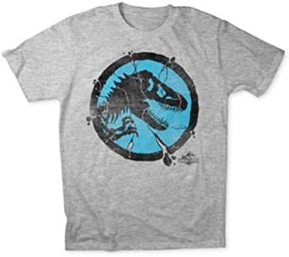 Fifth Sun Crackpot Jurassic World T-Shirt Athletic Heather (Small)
