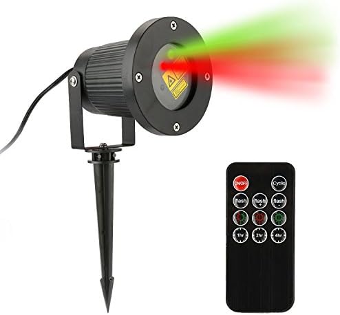 Blimark IP65 Waterproof Laser Christmas Lights Laser Star Projector Lamp with RF Wireless Remote For Halloween,Christmas,Holiday,Party,Landscape,and Garden Lawn House Decorations