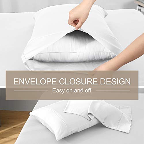 Gokotta Pillow Cases King Size Set of 2 Bamboo Cooling Pillowcases