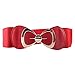 Women Fashion Bowknot Elastic Wide Dress Accessory Cinch Waist Belt Waistband