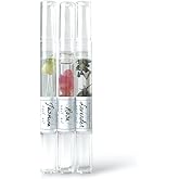Greenmade Goods Cuticle Oil Trio – Lavender, Jasmine & Rose Pens with Real Flower Petals – Nourishes, Strengthens, Repairs & Protects – Natural Gift Set (3 Pack)
