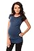 Purpless Maternity Top T-Shirt Pregnancy Top Clothing 5010 (6, Jeans)