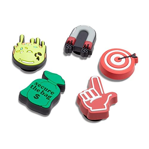 Crocs Jibbitz 5-Pack Trendy Shoe Charms | Jibbitz for Crocs, Word Dude, Small at Amazon