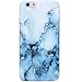 VIVIBIN iPhone 6 Plus Case,iPhone 6s Plus Case,Cute Light Blue Marble for Women Girls Clear Bumper Best Protective Soft Silicone Rubber Matte TPU Cover Slim Fit Phone Case for iPhone 6 Plus/6s Plus