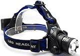 LED Headlamp Flashlight for Hiking, Camping & Running for Everyday Adventures. Rechargeable, Lightweight & Adjustable Headband. CREE Headlamps Charger/Batteries Included. Light Up Your Next Adventure!