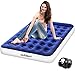 Air Mattress Camping AirBed Twin Size - AirExpect Leak Proof Inflatable Mattress with Rechargeable Electric Pump Built-in Pillow for Guest,Camping,Hiking, Height 9