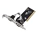 QNINE PCI 2 Port Serial Expansion Card, PCI to Industrial DB9 COM RS232 Converter Adapter Controller for Desktop PC with Low Bracket