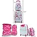 Lucky Link 2pcs ABS Kids Suitcase Carry On Luggage Set for Boys Girls，16