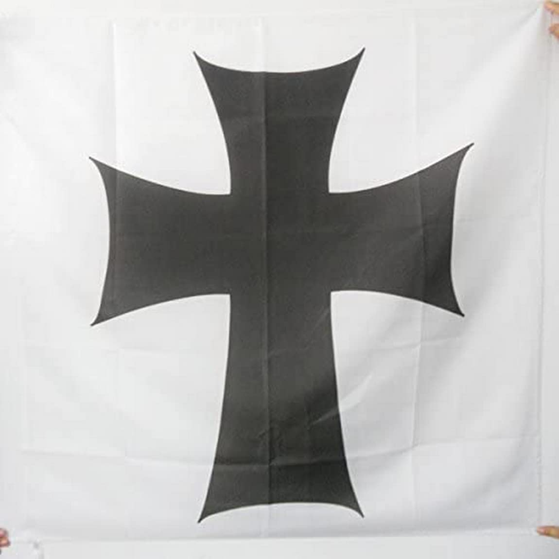 AZ FLAG - Teutonic Order Flag - 3x3 Ft - 100% Polyester Saint Mary in Jerusalem order Banner with Sleeve - Fade Resistant - Vivid Colors - 3' x 3' Feet - 90x90 Cm