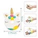 R HORSE Jumbo Cute Narwhal Cake, Unicorn Cake, Strawberry Ice Cream, Monkey Cake, Unicorn Donut, Unicorn Cupcake Set Kawaii Cream Scented Squishies Slow Rising Decompression Squeeze Toys for Kids