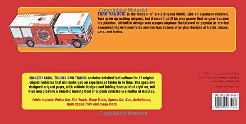 Amazoncom Origami Cars Trucks Trains Kit Kit Includes