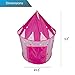 Kids Play Tent for Girls Princess Castle Playhouse with glow in the dark stars and Carry Case - Tents & Playhouses for Baby Toddler House Pink Foldable Premium Quality | Indoor and Outdoor use