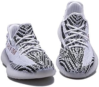 Men Women Lightweight Breathable Mesh Sneakers 350 V2 Running Shoes - White Zebra Men US 6 D(M)=EU 38 2/3