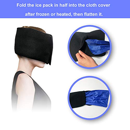Migraine Headache Relief Ice Pack Hat Flexible & Reusable Cold and