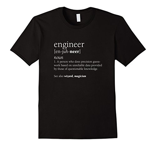 Mens engineer definition t shirt, funny engineering gif…