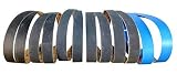 1 in. X 30 in. Premium Silicon Carbide Fine Grit Sanding Belts 220, 400, 600, 800, 1000, 2000 Grit Sharpening Belts 12 Pack Assortment