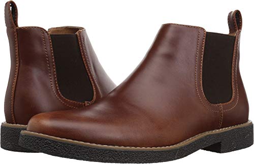 Deer Stags Men's Rockland Dress Comfort Chelsea Boot/Redwood/Dark Brown/ 11 / W…