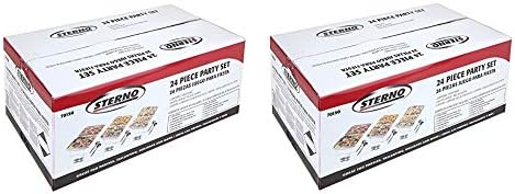 Sterno Products 24-Piece Disposable Party Set (Тwо Расk)