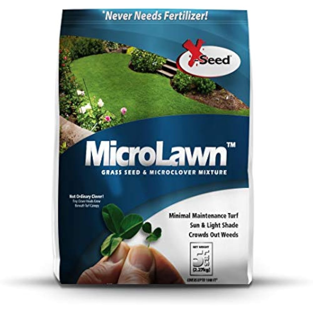 XSeed 440AS0135UCT5 Grasses MicroLawn & MicroClover Mixture, 5