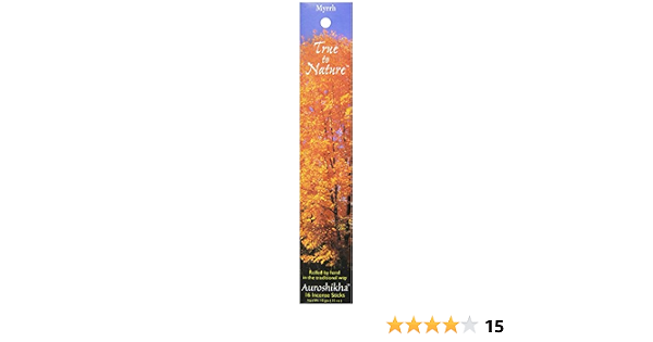Auroshikha Incense, Myrrh, 10 Gram (784922166784)