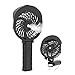HandFan Personal Misting Fan, 55ml Large Water Tank, Portable Handheld Rechargeable Mister Fan, 180 Foldable, 3 Speeds, for Travel, Beach, Outdoors (Black)
