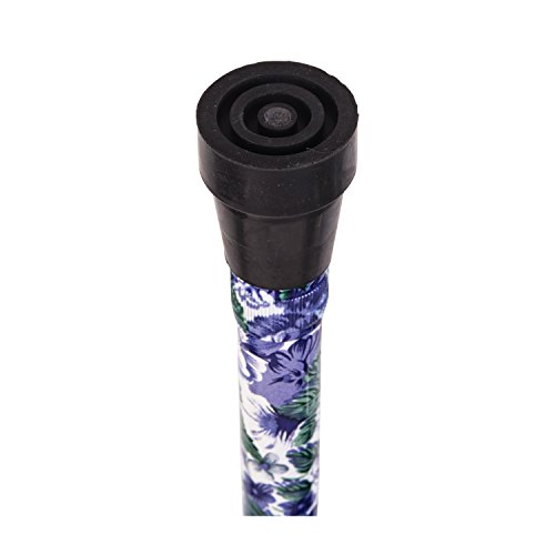 Briggs Offset Foam Grip, Offset Cane, Purple Flowers