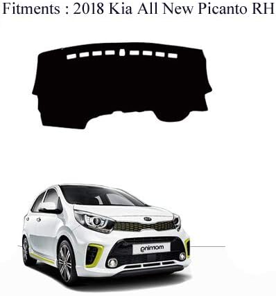 Aoneparts Black Dashboard Dash Mats Cover D035