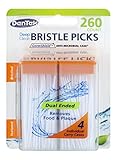 DenTek Deep Clean Bristle Picks | Removes Food & Plaque | 260 Count