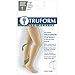 Truform Anti Embolism Stockings, Thigh High Post Surgery Recovery Hospital Style, 18 mmHg Compression for Men and Women, Full Length TED Hose, Closed Toe, White, X-Large