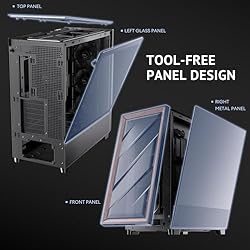 Antec Flux Wood, 5 x PWM Fans