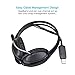 Cyber Acoustics USB-A Stereo Headset (AC-4006) - Durable, Crisp, and Clear Communication in K-12 Classrooms or Home, Made with 60 Percent Recycled Plastic