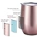 Maxdot 8 Pack Wine Tumbler Cup with Lids 12 OZ Double Wall Vacuum Stemless Insulated Wine Glasses, Durable Insulated Coffee Mug for Wine, Cocktail, Champagne, Beer, Water (Bright Rose Gold)