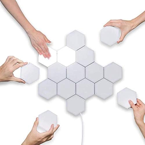 WXX Quantum Light Led, Horse Magnetic Hexagon Creative Geometric Assembly LED Night Light Sike Hex Light Modular Touch Sensor Light Night Light,9Pcs