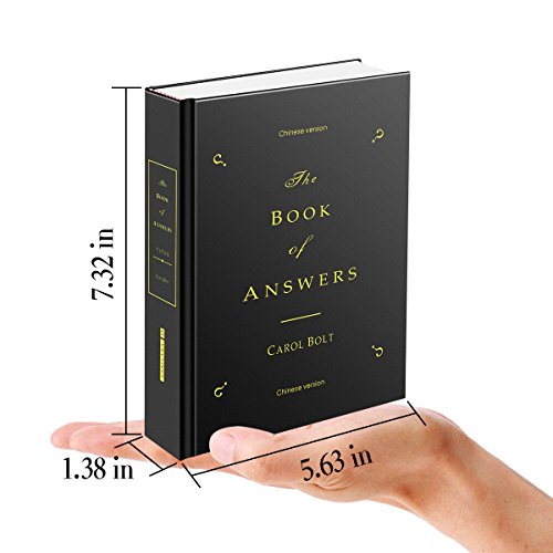 ATESSON Novelty Magic Divination Notebook of Answers Dispel Puzzles Self-Healing Tell You Answers Journal Notebook (Chinese and English Version) - Black - Thumbnail 6