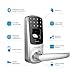 3 Pack Ultraloq UL3 BT Bluetooth Enabled Fingerprint and Touchscreen Keyless Smart Door Lock(Satin Nickel)